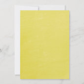 黄色いメーソンジャーのブライダルシャワー招待状 招待状 (裏面)