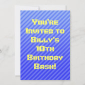 黄色いモンスタートラックの招待状 招待状 (裏面)