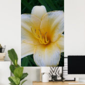 黄色いユリ ポスター (ホームオフィス)