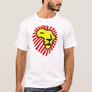 黄色いライオンの赤い鬣アフリカのワイシャツのための今回 Tシャツ