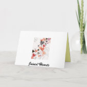 黄色いラッパスイセンのバースデー・カード カード (裏面)