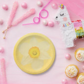 黄色いラッパスイセン ペーパープレート (パーティー)