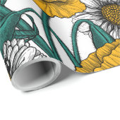 黄色いラッピング紙 ラッピングペーパー (ロールコーナー)