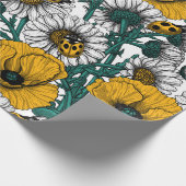 黄色いラッピング紙 ラッピングペーパー (角)