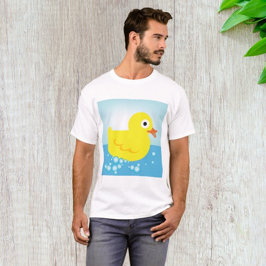 黄色いラバーダック メンズTシャツ Tシャツ