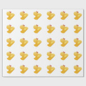 黄色いラバーダック ラッピングペーパー (フラット)