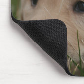 黄色いラブラドル・レトリーバー犬のマウスパッド マウスパッド (コーナー)