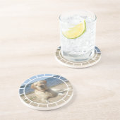 黄色いラブラドル・レトリーバー犬犬のコースター コースター (側面)