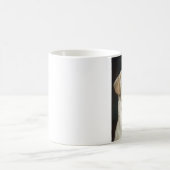 黄色いラブラドル・レトリーバー犬犬の芸術のマグ コーヒーマグカップ (中央)