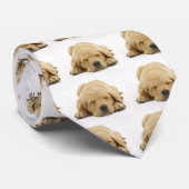 黄色いラブラドル・レトリーバー犬 ネクタイ (ロール)
