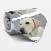 黄色いラブラドル・レトリーバー犬 ネクタイ (ロール)