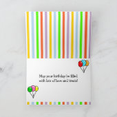 黄色いラブラドールのカウボーイ漫画 カード (内部)