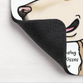 黄色いラブラドールの頭脳の地図書 マウスパッド (コーナー)