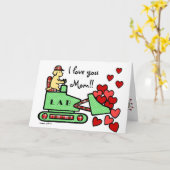 黄色いラブラドールはあなたのハートの母の日を盗みました カード (黄色い花)