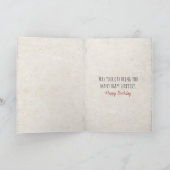 黄色いラブラドールレトリバーの鼻の蝶 カード (内部)