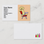 黄色いラブラドール学生3の漫画 名刺 (正面/裏面)