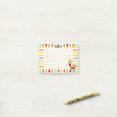 黄色いラブラドール学生3 ポストイット (デスク上)