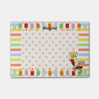 黄色いラブラドール学生3 ポストイット