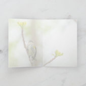 黄色いランピングのワルブラー、女性 カード (内部)