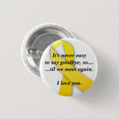 黄色いリボン、それは決して容易… -カスタマイズではないです 缶バッジ (正面&裏面)