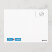 黄色いリボン(フラグ付きハートはがき) ポストカード (裏面)