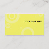 黄色いリングや輪 名刺 (裏面)