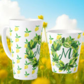 黄色いレモンで1日をぎゅっと！ コーヒーマグ カフェラテマグ