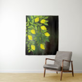 黄色いレモンと枝 タペストリー (インサイチュ)