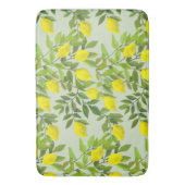 黄色いレモンと枝 バスマット (正面縦)