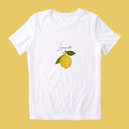 黄色いレモンと緑の葉 | フレッシュシトラス トライブレンドTシャツ