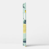 黄色いレモンを使った熱帯のシームレスパターン Case-Mate iPhoneケース (裏面 / 右)