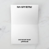 黄色いワスレグサのバースデー・カード カード (内部)