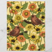 黄色いワニと花淡い色の色 (正面)