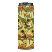 黄色いワニと花淡い色の色 タンブラー (裏面)