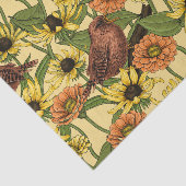 黄色いワニと花淡い色の色 薄葉紙 (詳細)