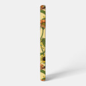 黄色いワニと花淡い色の色 SAMSUNG GALAXYケース (左側面)