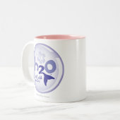 黄色い一流パターン ツートーンマグカップ (正面左)