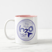 黄色い一流パターン ツートーンマグカップ (左)