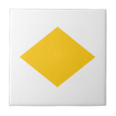 黄色い三角形 タイル (正面)
