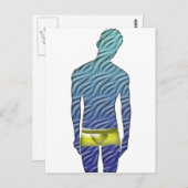 黄色い下着の男 ポストカード (正面/裏面)