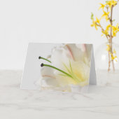 黄色い中心の白いユリ どんなシーンにも カード (黄色い花)