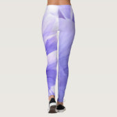 黄色い中心の花柄、写真21の紫色のパンジー レギンス (裏面)