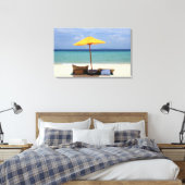 黄色い傘 キャンバスプリント (インサイチュ (寝室))