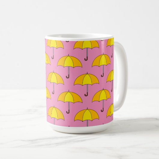 黄色い傘 コーヒーマグカップ (正面右)
