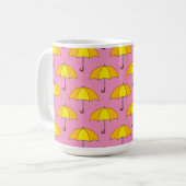 黄色い傘 コーヒーマグカップ (正面左)