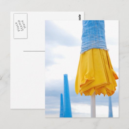 黄色い傘 ポストカード (正面/裏面)