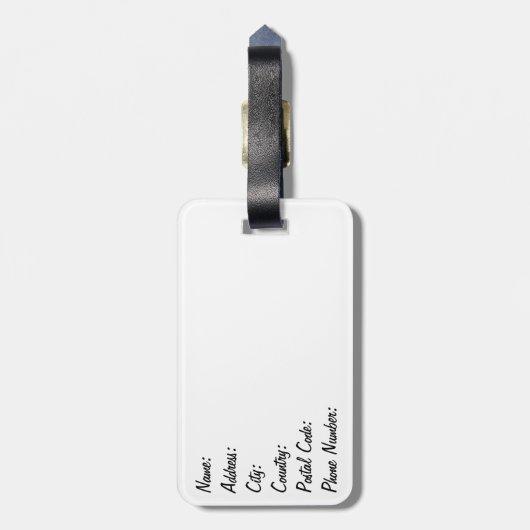 黄色い傘 ラゲッジタグ (裏面縦)