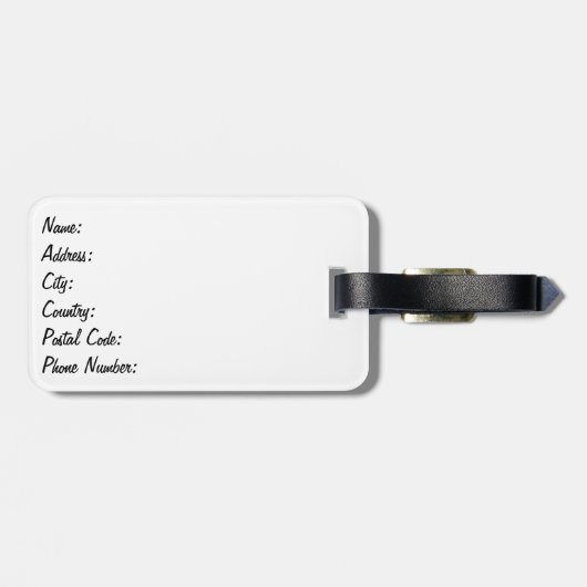 黄色い傘 ラゲッジタグ (裏面横)