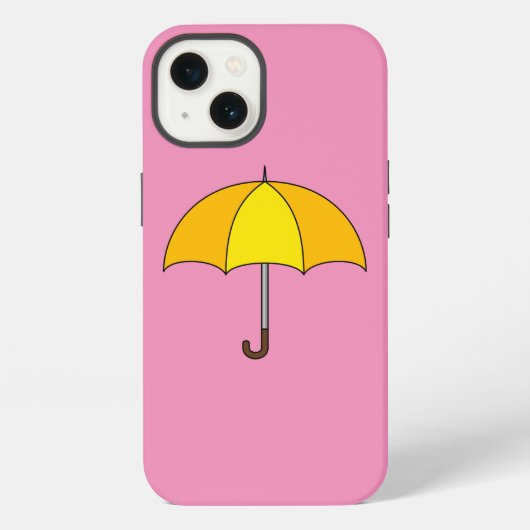黄色い傘 iPhoneケース (裏面)