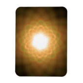 黄色い光の渦（黒） マグネット (縦)